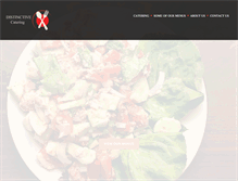 Tablet Screenshot of distinctivecatering.net